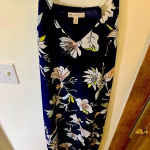 Blue Floral Maxi Dress